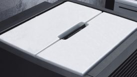 Hintere Keramikabdeckplatte White (Deckel Pelletbehälter)
