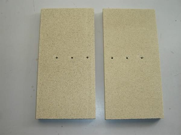 SET VERMICULITE PLATTE HINTEN MIT 2 STEINEN MIT LÖCHER